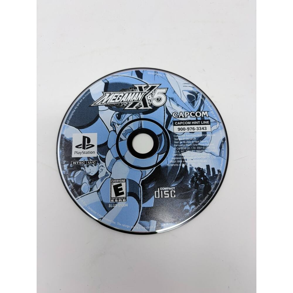 Mega Man X5 (Sony PlayStation, 2001) PS1 Disc Only